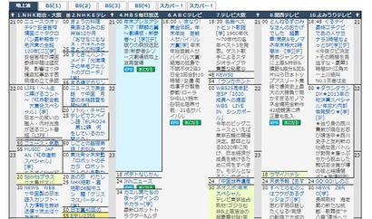 TV番組表
