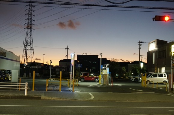 交野市駅前の夕焼け