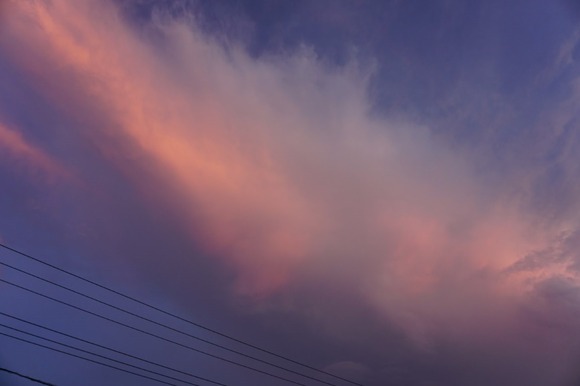 松塚の夕焼け 20240815-4