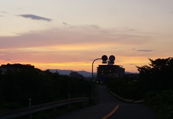 松塚の夕焼け 20240815-2