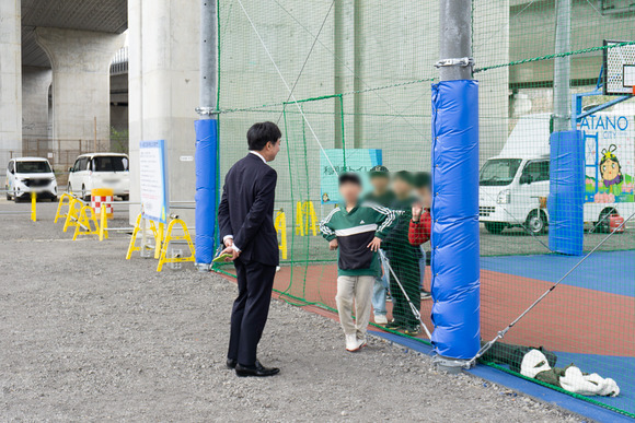 倉治1丁目高架下ボール遊び広場 市長 20250401