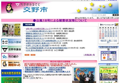 交野市HP