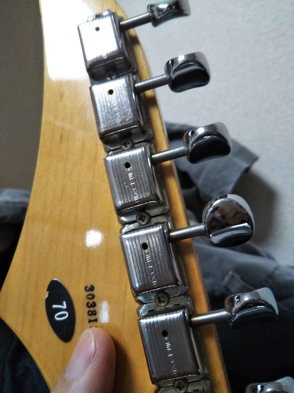 東海 ファイブスター改造ボディー 他社ネック ロックペグ TOKAI