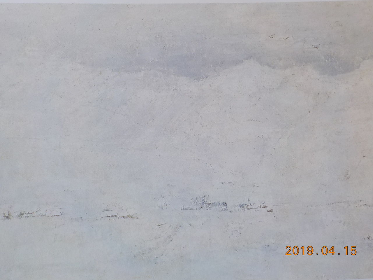 白州の杜からブログ 田村画伯の白い風景画と白樺美術館のソメイヨシノ