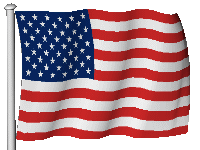 アメリカの国旗 散歩道 アメリカの国旗 散歩道