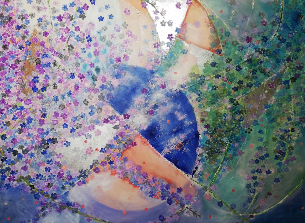 絵画　油彩画　ここからみえる　F80号 絵画 油彩画 ここからみえる F80号 - メルカリ