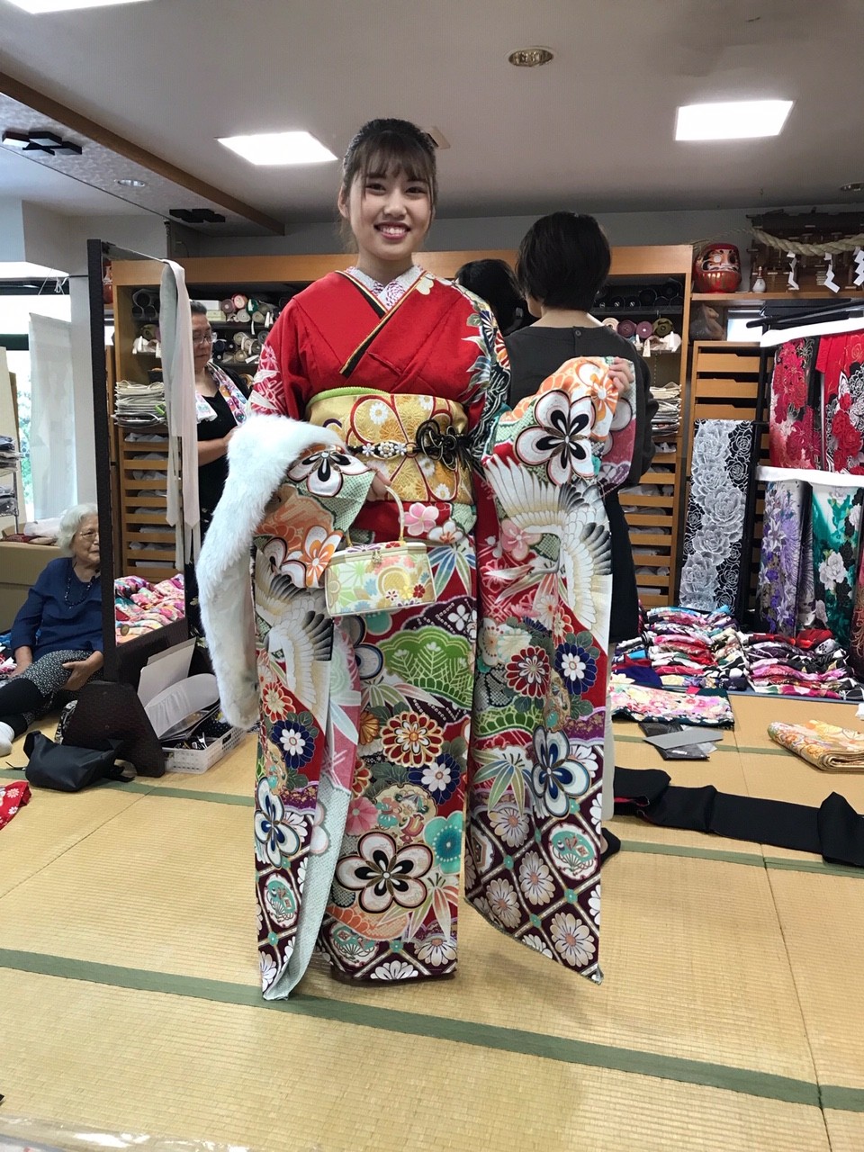 振袖のお客様にご来店頂きました きもの店長blog 振袖のお客様にご来店頂きました きもの店長blog