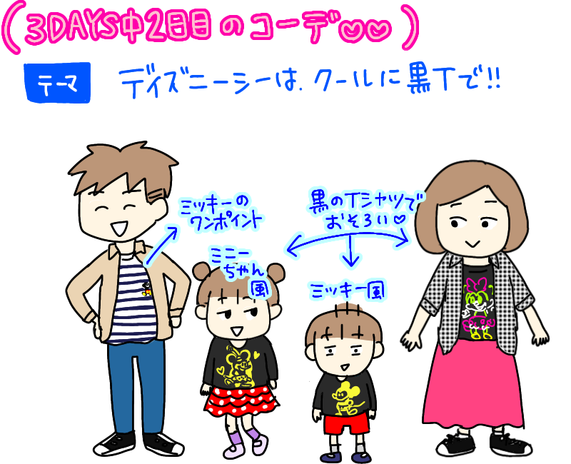 子連れでディズニー旅行行ってきた 16 ディズニーコーデでキメてみる かとさンちの愉快な毎日 Powered By ライブドアブログ