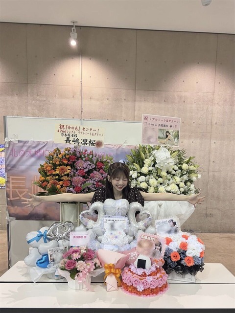 【悲報】長嶋凛桜、祝花の『様』をモザイクで消してしまう