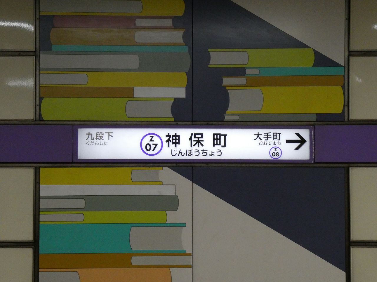 東京メトロ神保町駅 駅名標と駅名板 Katsuのブログ 東京メトロ神保町駅 駅名標と駅名板 Katsuのブログ