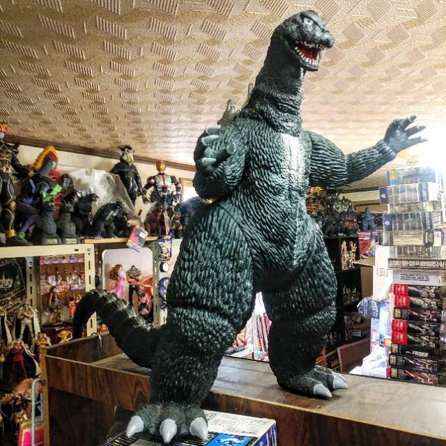 ゴジラ GODZILLA 特大フィギュア ソフビ BANDAI 1988 東宝 - 特撮