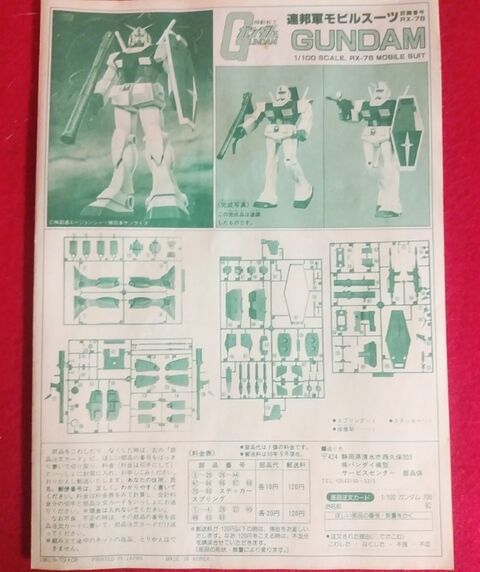 ガンプラ 韓国生産版 バンザイマーク 1/100スケール RX-78 ガンプラ 韓国生産版 バンザイマーク 1/100スケール RX-78