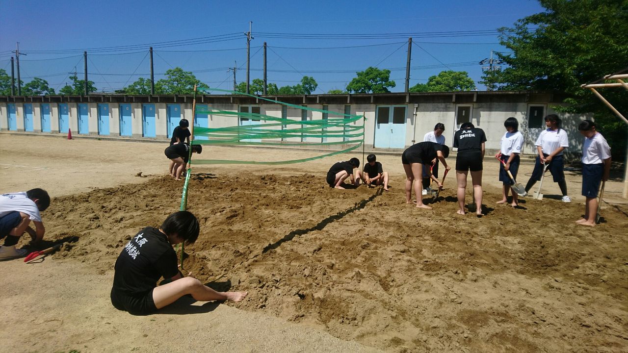 今日のめあて 砂に慣れる 富田林市立葛城中学校バレーボール部のblog