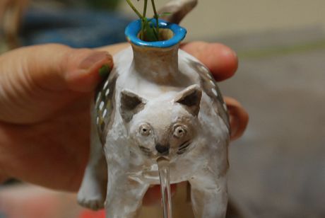 びっくり動物花瓶 猫花瓶 かつらこ とゆかいななかまたち びっくり動物花瓶 猫花瓶 かつらこ とゆかいななかまたち
