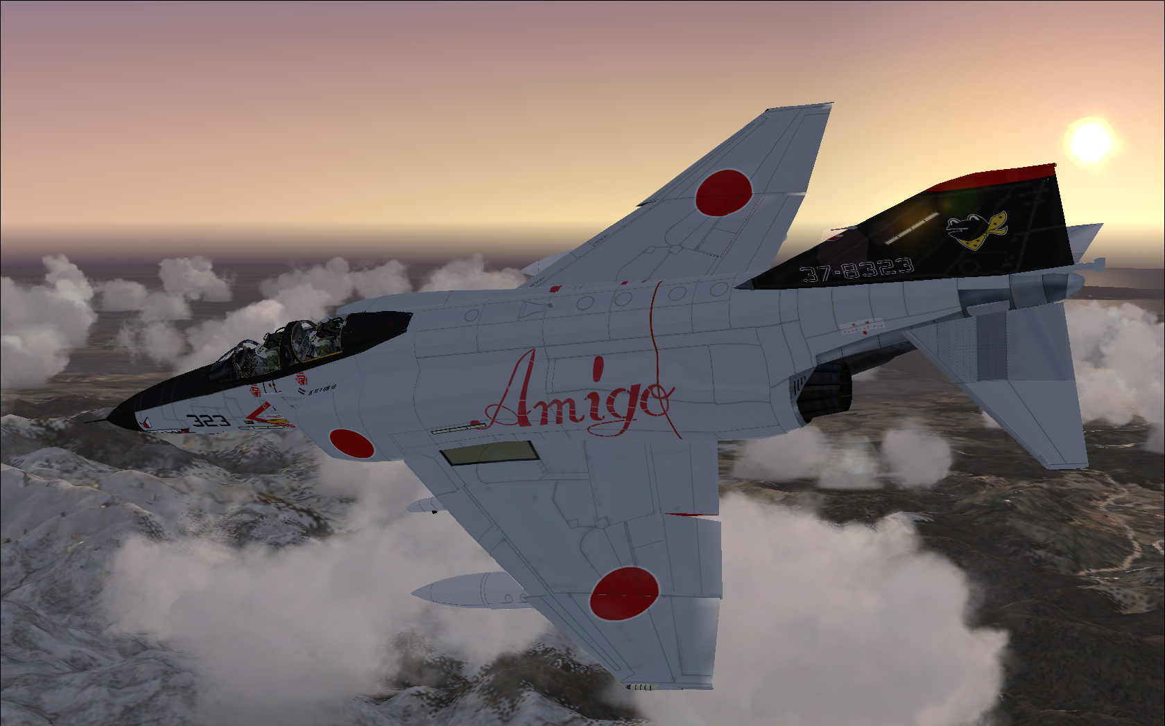 F 4ファミリーで岐阜 長野 静岡の山あいを飛ぶ 飛びくらべ