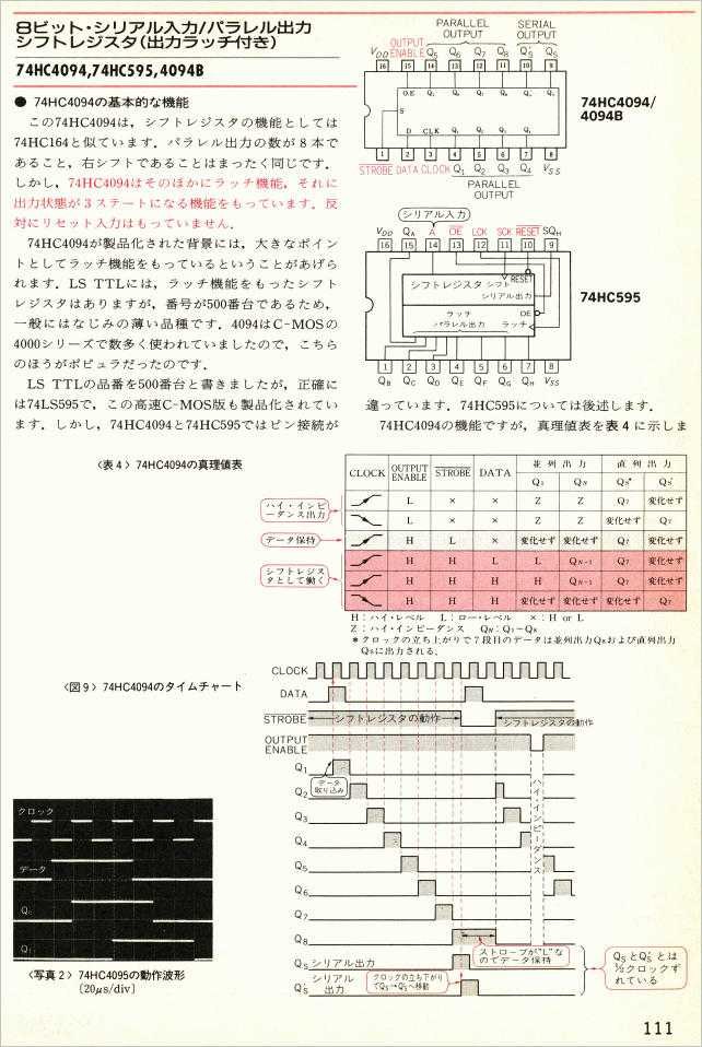 Kawagoe Lonvic:第9章 シフトレジスタの使い方
