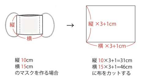 布の大きさ