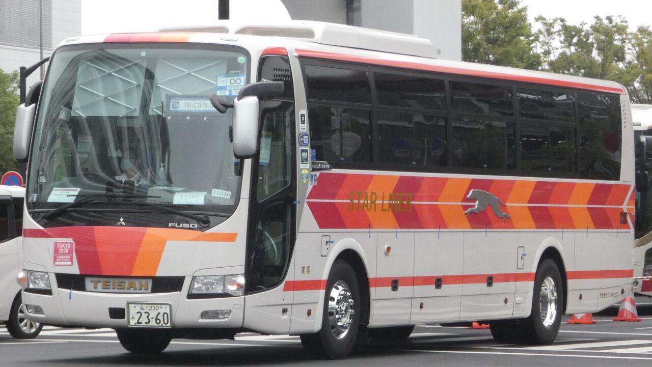 帝産観光バス 品川230あ2360 Kawasaki Bus Stop