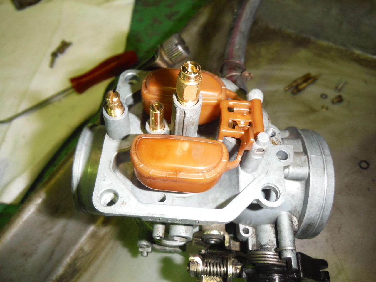 Ax 1 ガソリン漏れ キャブ オーバーホール かわぐち自動車のブログ