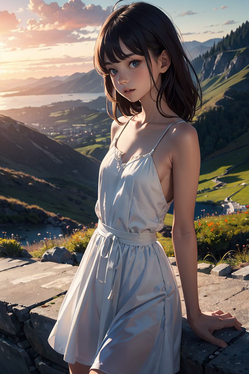 夕暮れの眺望