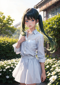 花咲く庭で