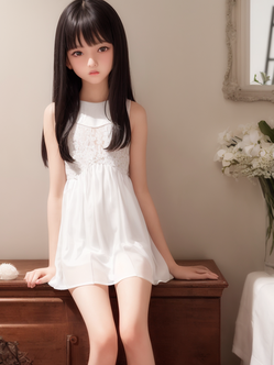 女の子がいる家