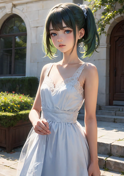 古い街の美少女