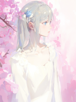 花と少女の肖像