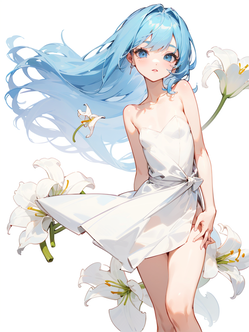 じっとしていない花