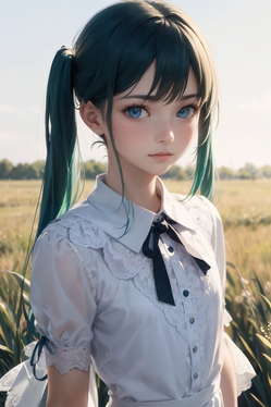 秋の草原にて