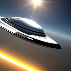 接近するUFO