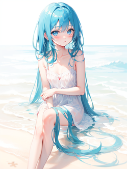 水中の髪