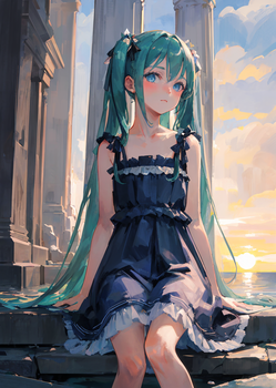 夕暮れ