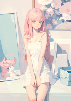 アトリエの少女