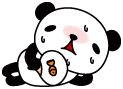 パンダうちわ