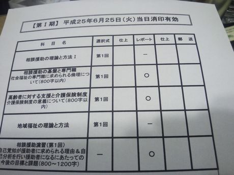課題を 見えるようにしてみた 社会福祉士合格をめざす 大原通信25年入学 課題を 見えるようにしてみた 社会福祉士合格をめざす 大原通信25年入学