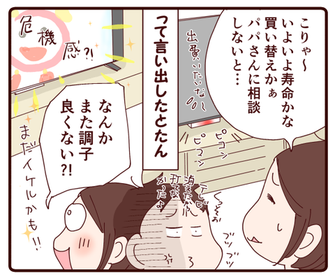 力尽きそうで粘る様子を見た息子がひと言3