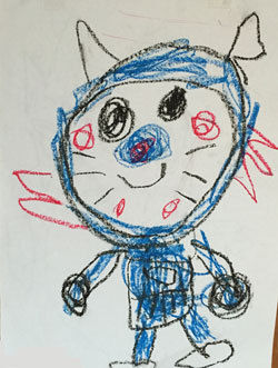 洋、ドラえもん絵