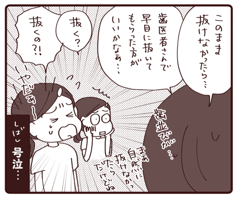 歯を抜く？！①2