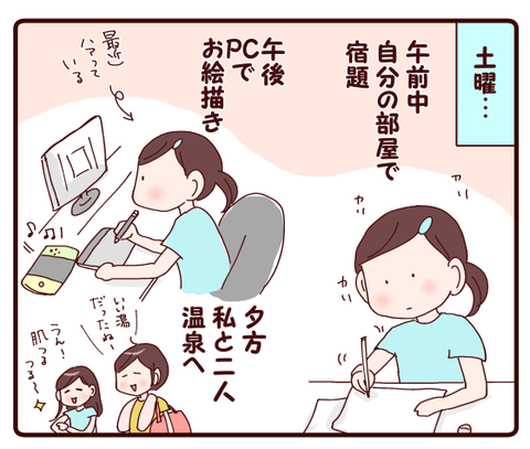 週末の娘の感想が1