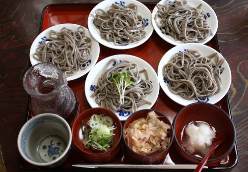 越前つるきそば本店 福井 薬味5種類 越前皿そば ワンコイン的食べ歩き生活