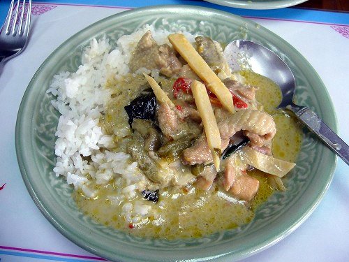 グリーンカレー盛りつけ例