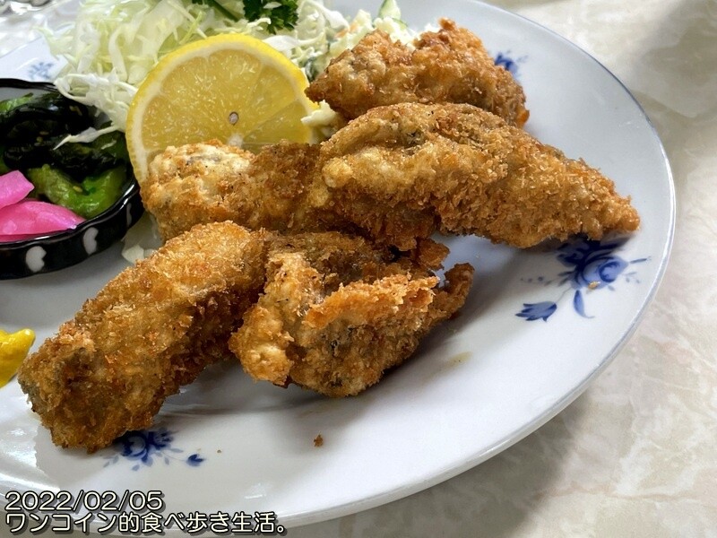 栃木市・石井食堂 カキフライライス