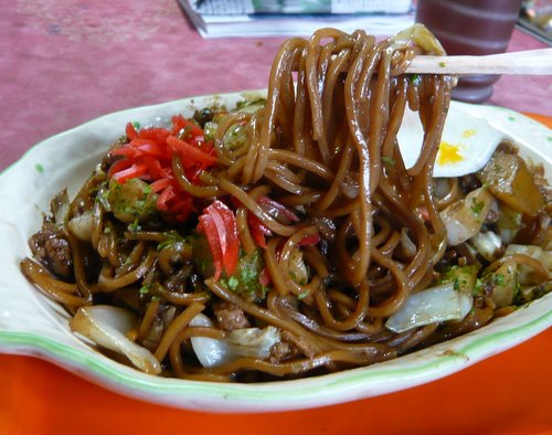 栃木市名物「じゃがいも入り焼きそば」　箸入れ