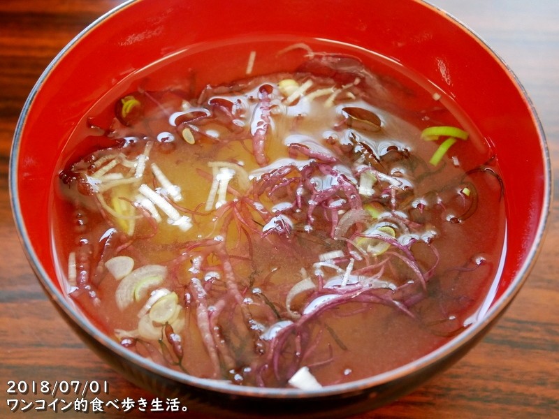 久慈・小袖海岸(海女センター)の味噌汁