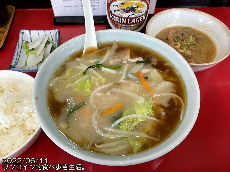 野菜めん:栃木市・手打中華 萬来軒