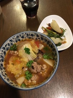 白菜のトマトスープ