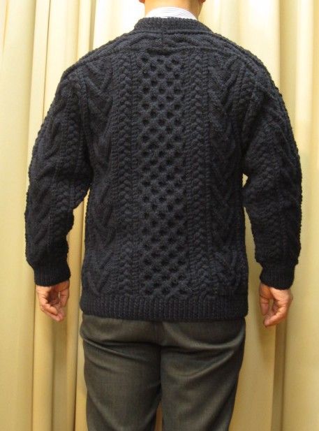 アラン手編みセーター￼O 