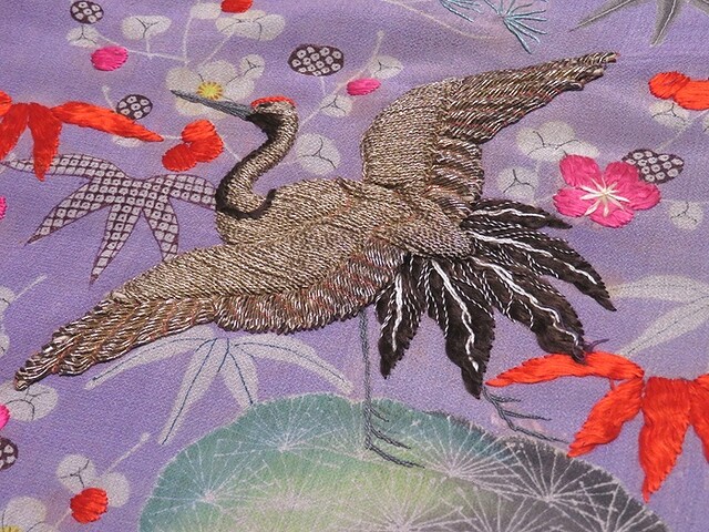 時代衣装 江戸縮緬地の暈しに総刺繍の綺麗な打掛 : 風椿の着物便り 時代衣装 江戸縮緬地の暈しに総刺繍の綺麗な打掛 : 風椿の着物便り