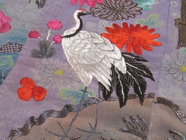時代衣装 江戸縮緬地の暈しに総刺繍の綺麗な打掛 : 風椿の着物便り 時代衣装 江戸縮緬地の暈しに総刺繍の綺麗な打掛 : 風椿の着物便り